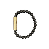 Les Fines Lames Punch Bracelet GOLD OYNX MATTE 8mm Medium